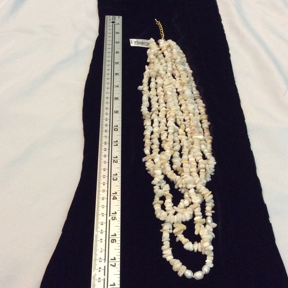 Natasha NWT Multi Layer Ivory & Tan Genuine Stones - Picture 7 of 7